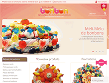 Tablet Screenshot of gateau-bonbon.com